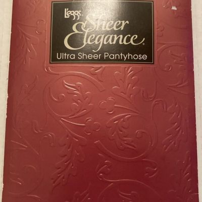 L'eggs Leggs Sheer Elegance Ultra Sheer Pantyhose, Control Top, Size E Onyx P-15